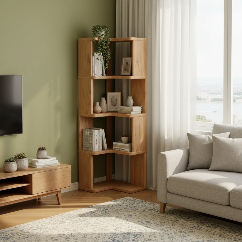 Étagère d’angle MDF